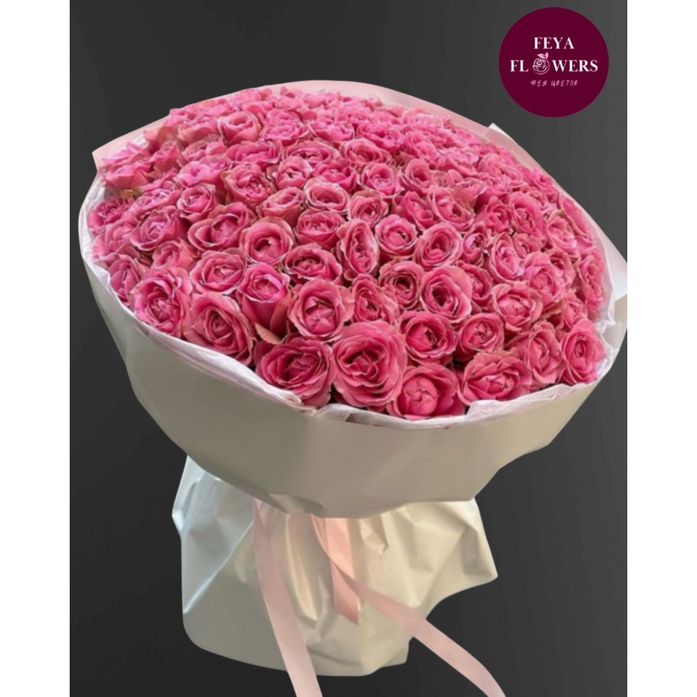 Bouquet of 201 pink roses