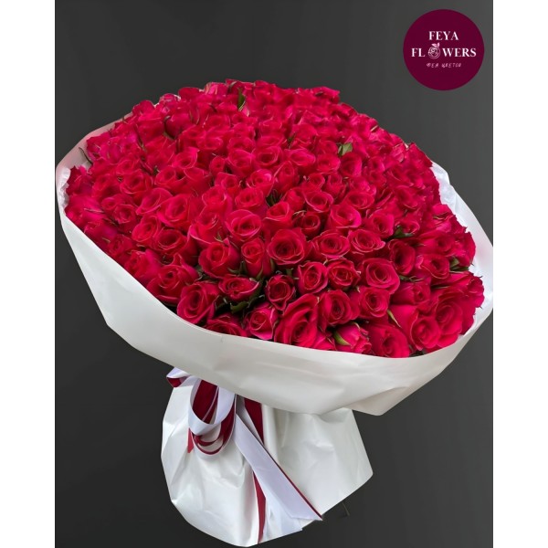 Букет из 301 красных роз